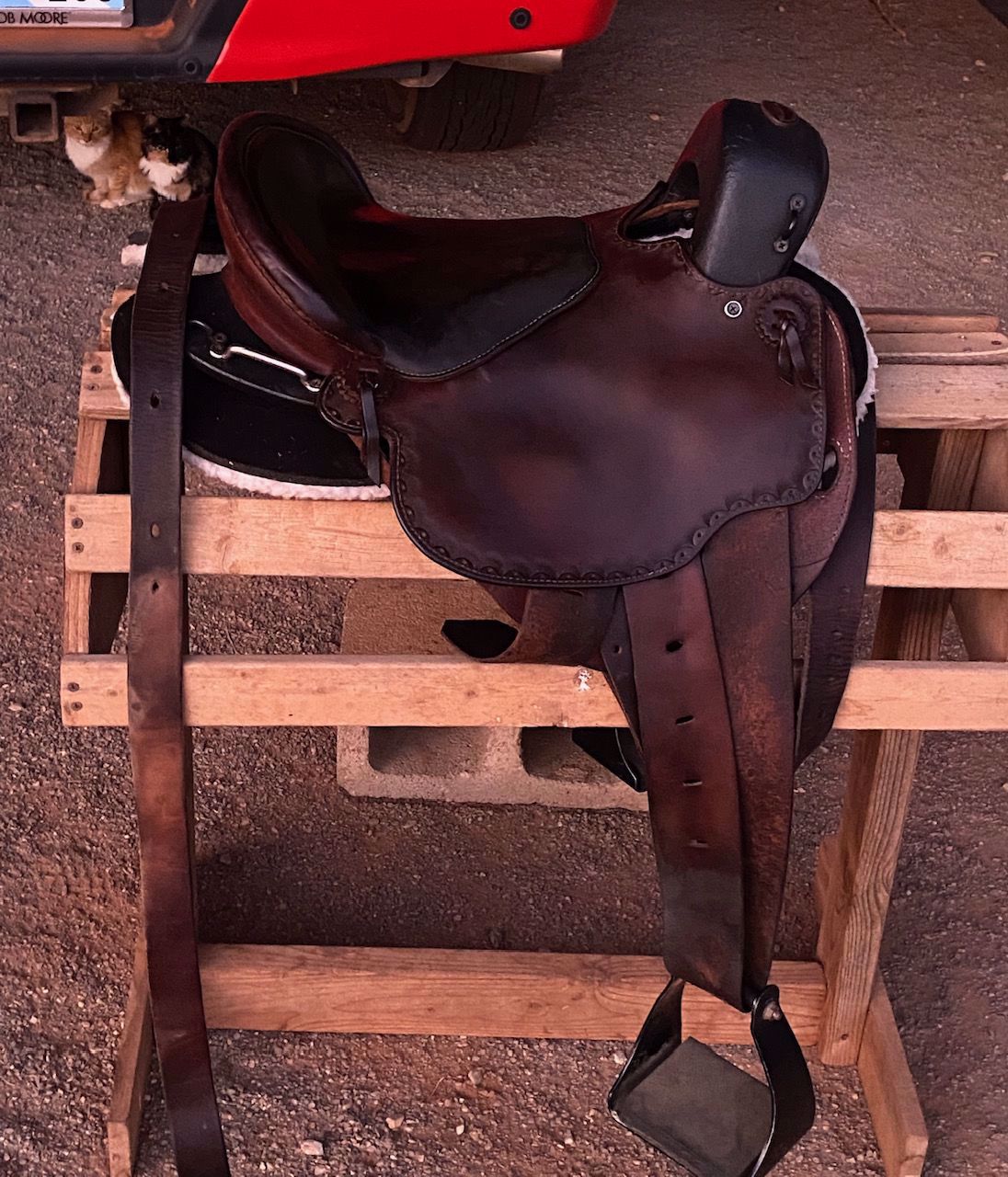 Moss Rock EnduranceBoz Saddle, SOLD