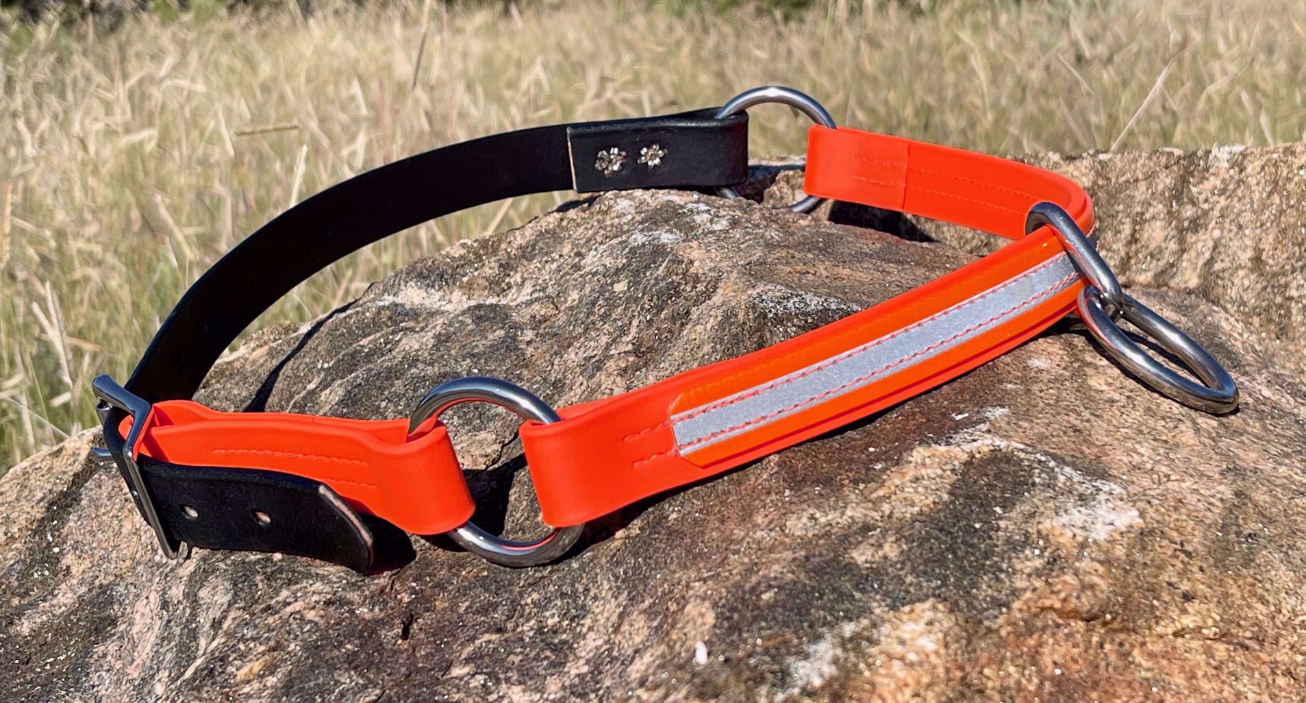Moss Rock EnduranceHorse Neck Collar with Leather Breakaway Strap