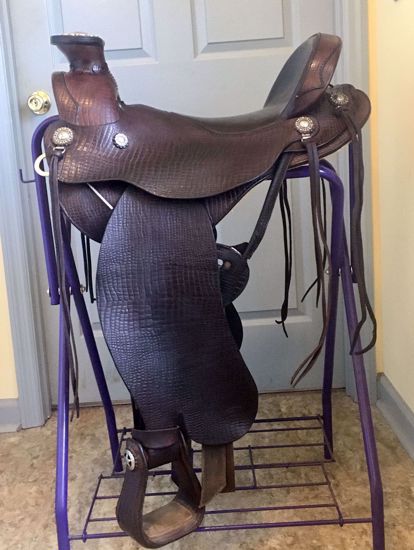 Picture of Len Brown Black Mesa Saddle, SOLD!